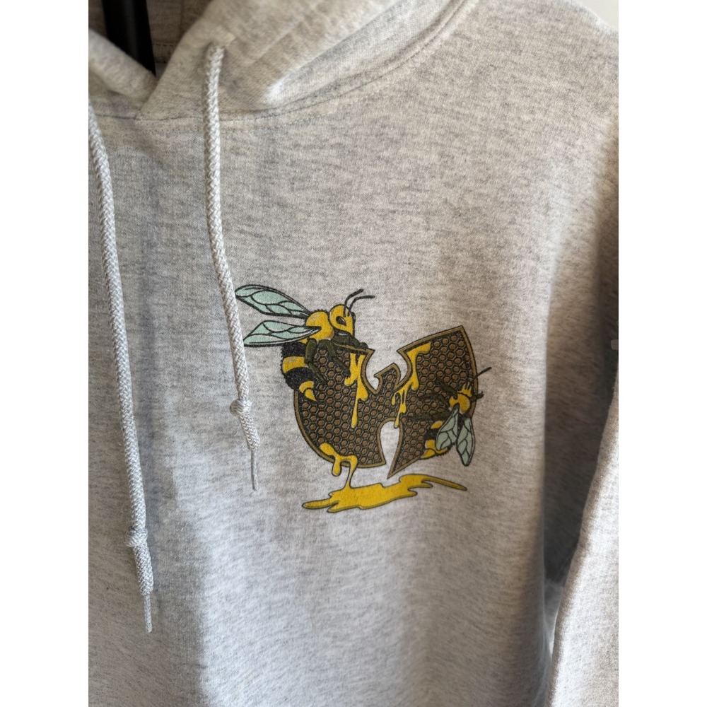 Mens  Wu Tang Killa Bees Grey Pullover Hoodie Size Large - Picture 3 of 8